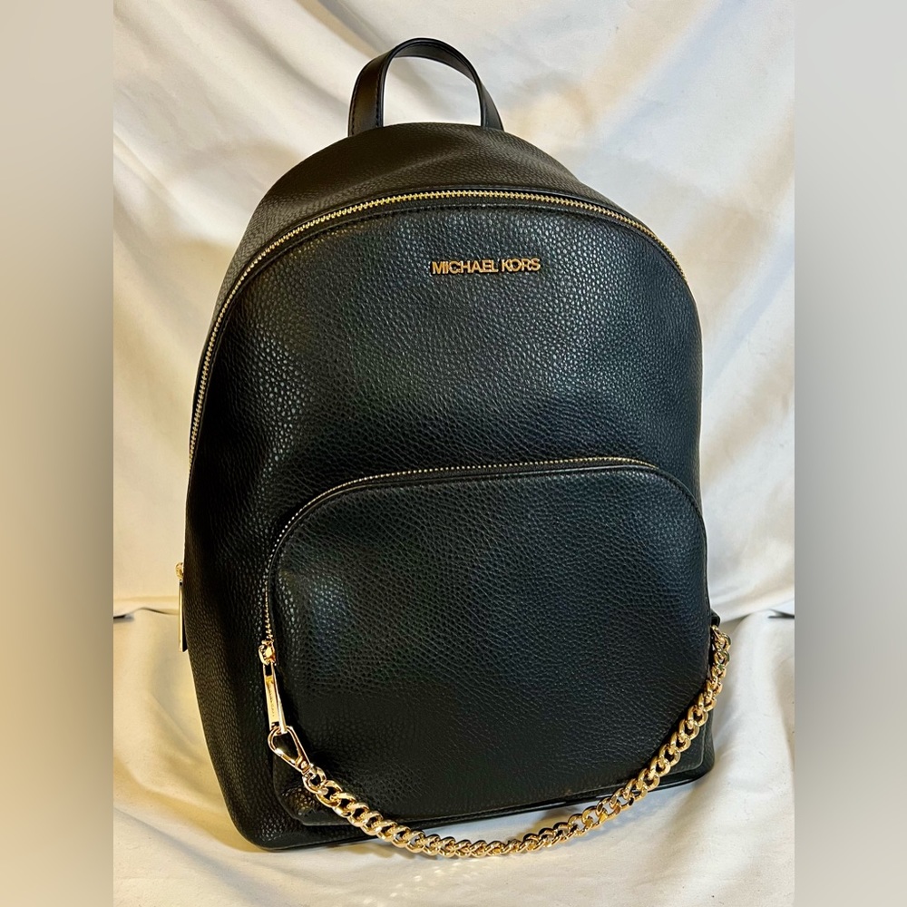 New Michael Kors Jet Set Backpack w/Chain Retail $328